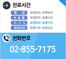 진료시간,전화번호:02-855-7175